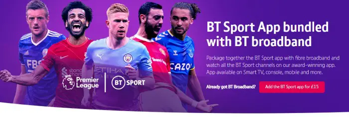 BT Sport app free with BT broadband